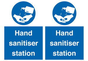 Hand sanitiser station
